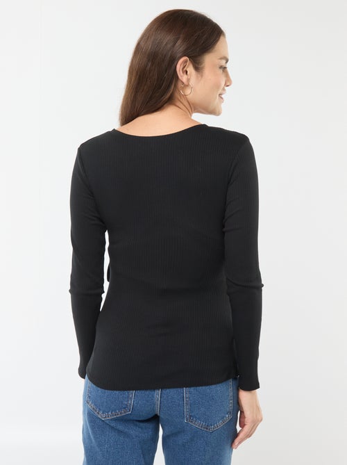 T-shirt da allattamento incrociata davanti - Kiabi