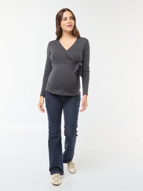 T-shirt da allattamento incrociata davanti - Kiabi