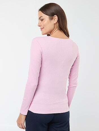 T-shirt da allattamento incrociata davanti