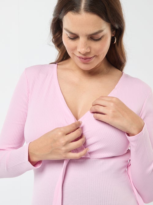 T-shirt da allattamento incrociata davanti - Kiabi