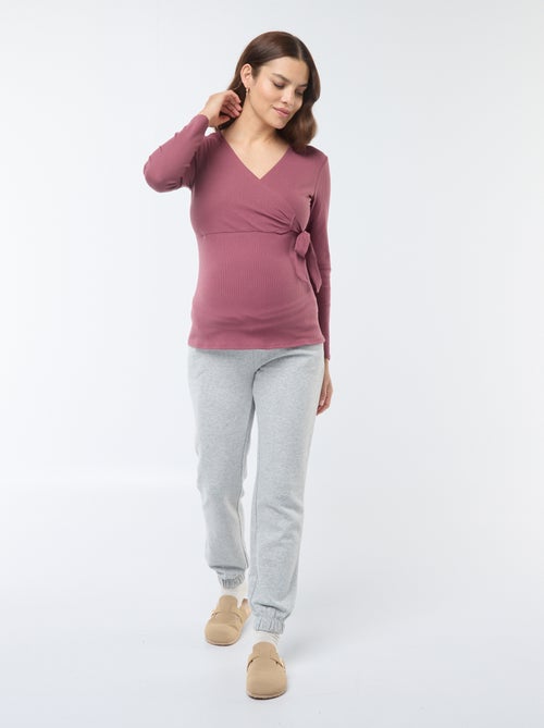 T-shirt da allattamento incrociata davanti - Kiabi