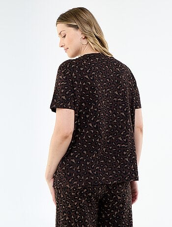 T-shirt da allattamento stampata