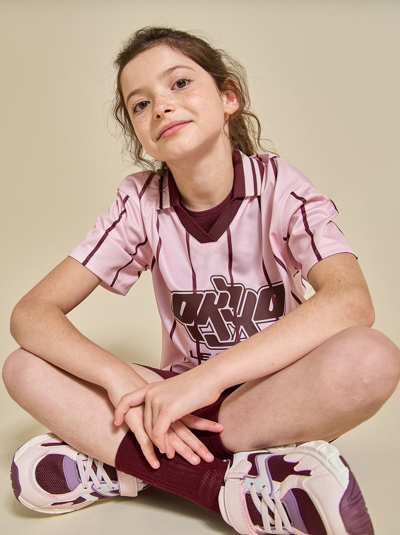 T-shirt da calcio a maniche corte Rosa - Kiabi