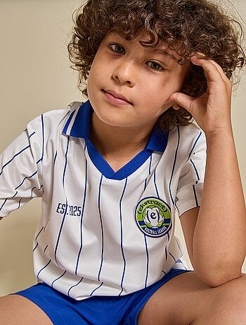 T-shirt da calcio a righe a maniche corte