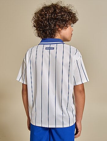 T-shirt da calcio a righe a maniche corte