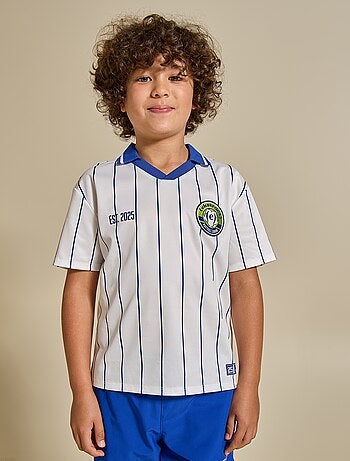 T-shirt da calcio a righe a maniche corte