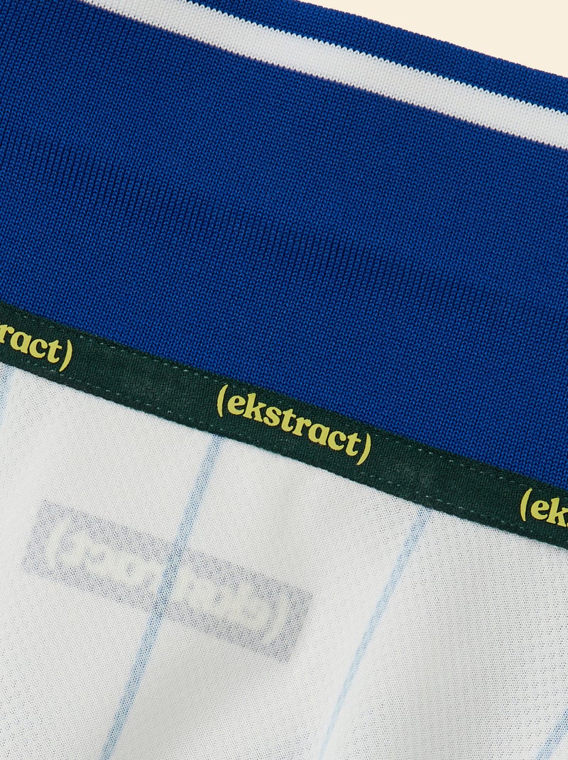 T-shirt da calcio a righe a maniche corte (Ekstract) Bianco - Kiabi