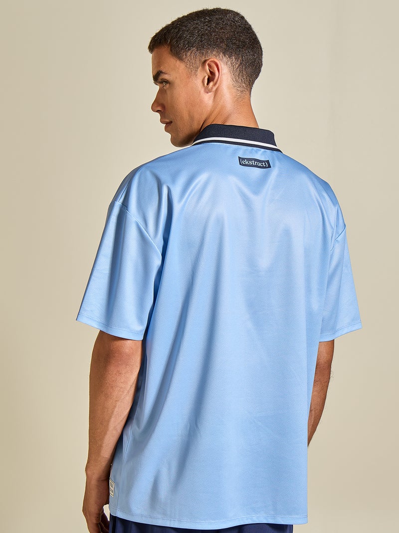 T-shirt da calcio oversize - (ekstract) Blu - Kiabi