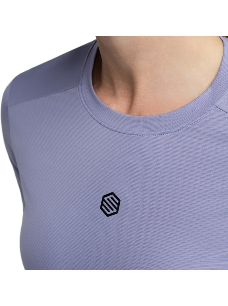 T-shirt da ciclismo gravel da donna ciclismo donna aria Viola - Kiabi