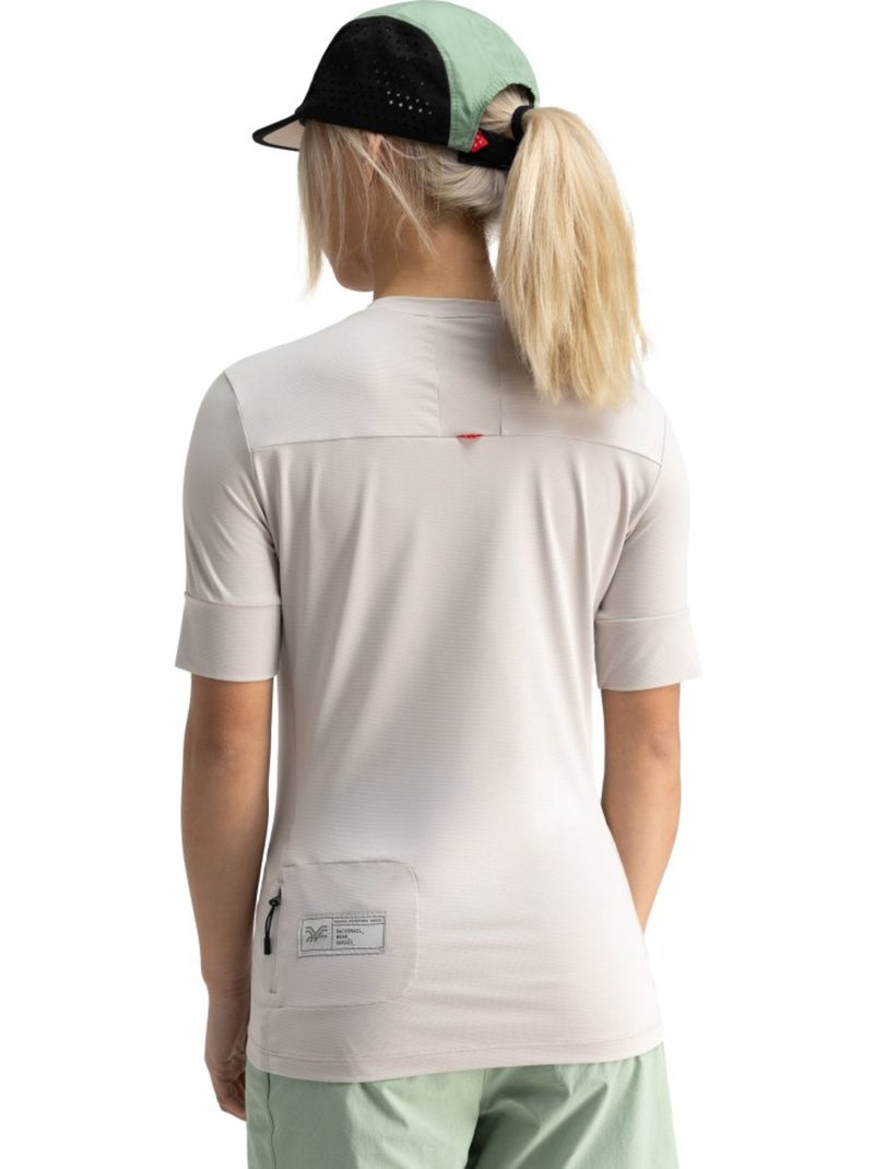 T-shirt da ciclismo gravel da donna ciclismo donna isla sur Argento - Kiabi