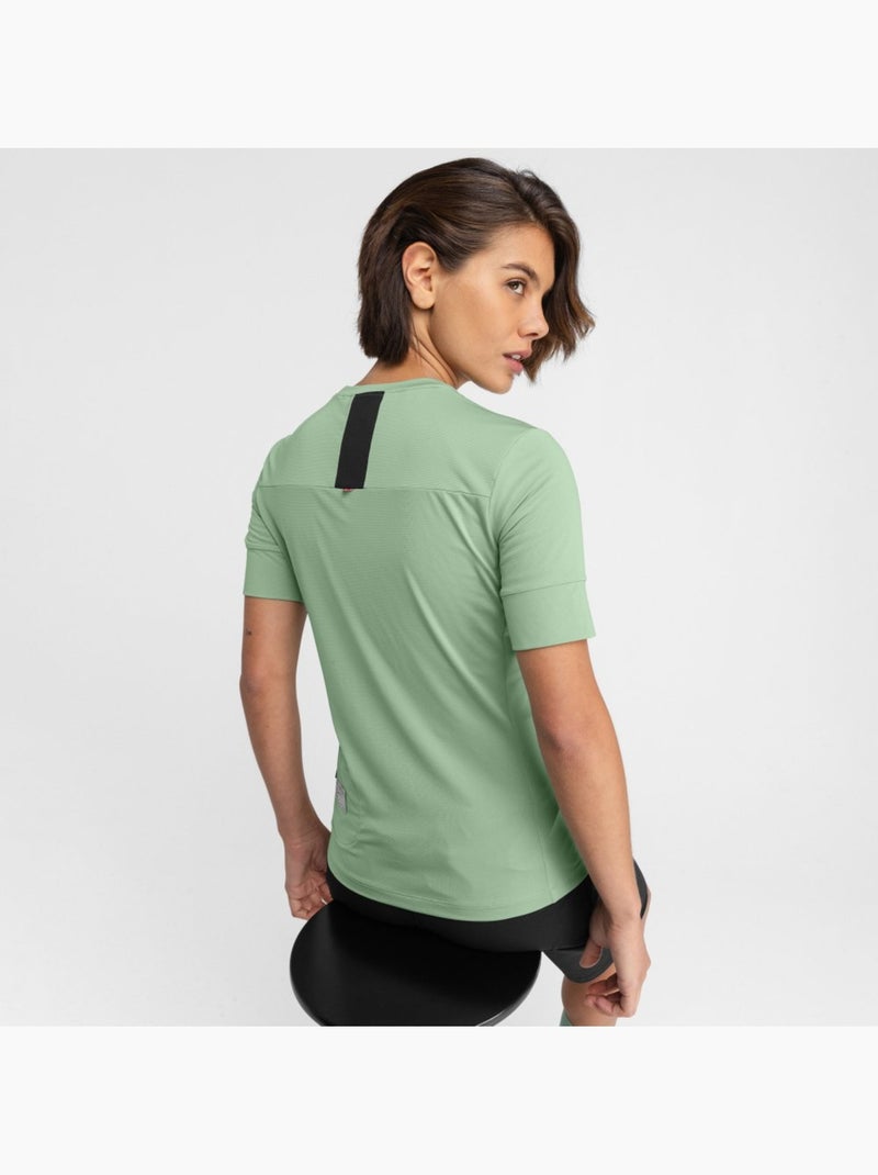 T-shirt da ciclismo gravel da donna ciclismo donna juniper Verde - Kiabi