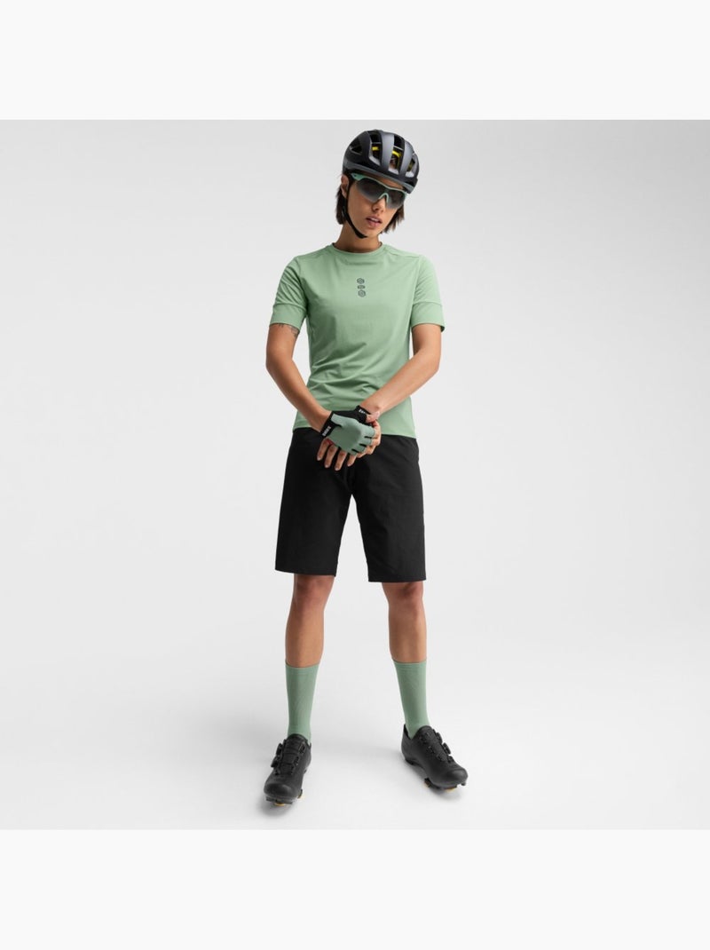 T-shirt da ciclismo gravel da donna ciclismo donna juniper Verde - Kiabi