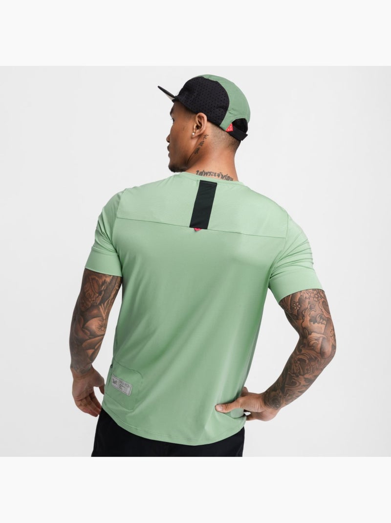 T-shirt da ciclismo gravel da uomo ciclismo uomo poplar Verde - Kiabi
