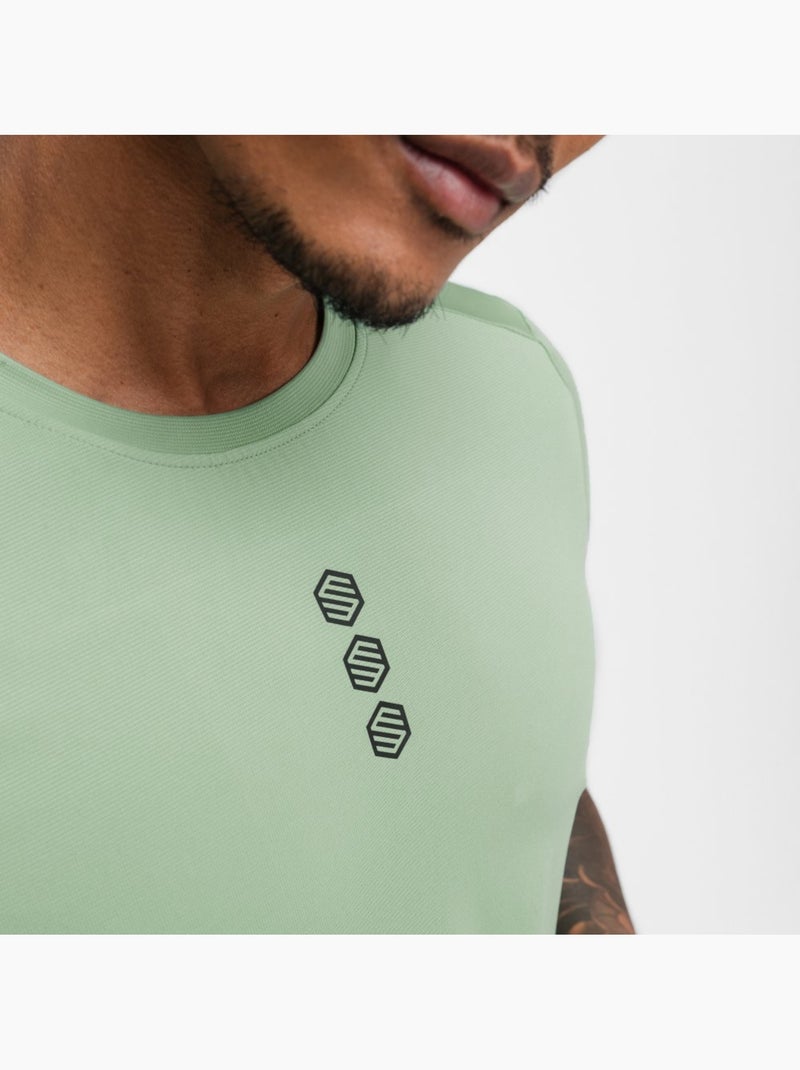 T-shirt da ciclismo gravel da uomo ciclismo uomo poplar Verde - Kiabi