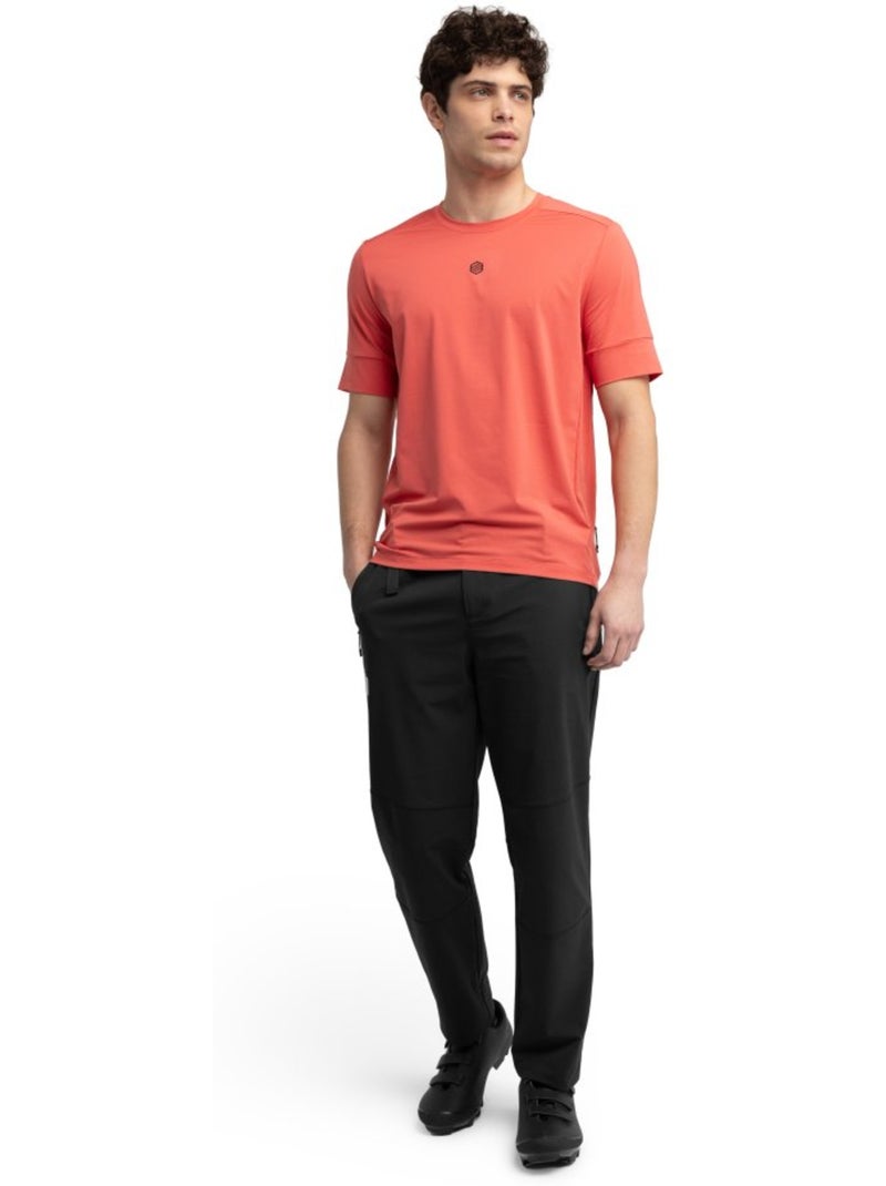 T-shirt da ciclismo gravel da uomo ciclismo uomo rockrover Rosso - Kiabi