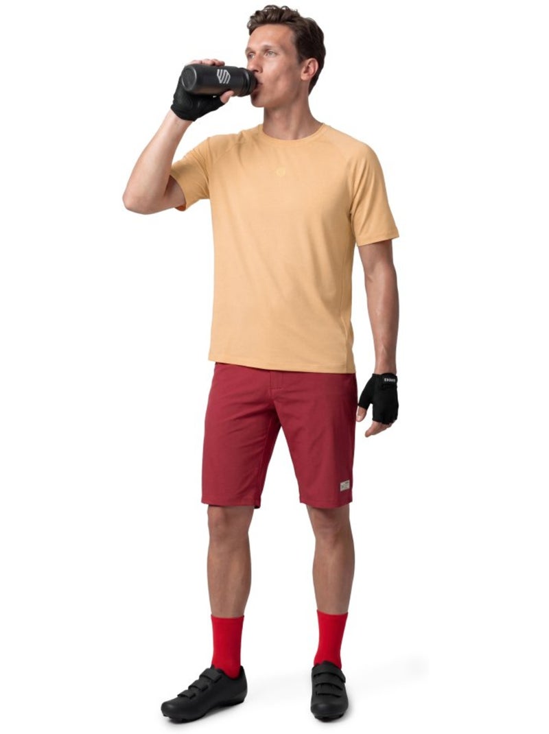 T-shirt da ciclismo gravel uomo uomo linden Giallo - Kiabi