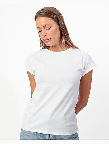 T-shirt da donna a maniche corte con spalline ADMAS