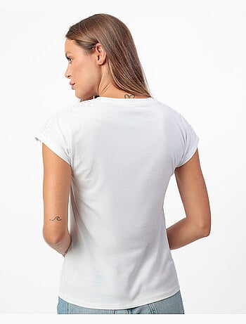 T-shirt da donna a maniche corte con spalline ADMAS