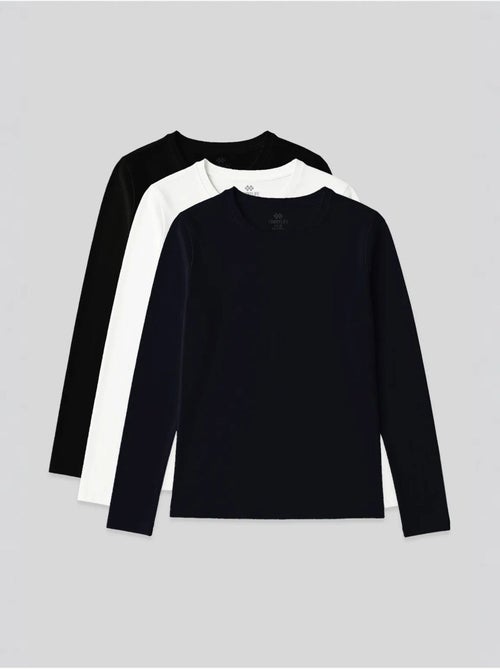 T-shirt da donna a maniche lunghe con girocollo tommy - Kiabi T-shirt da donna a maniche lunghe con girocollo tommy - Kiabi