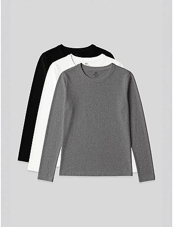T-shirt da donna a maniche lunghe con girocollo tommy