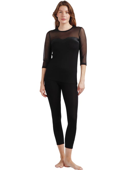 T-shirt da donna ADMAS con dettagli in raso e maniche alla francese - Kiabi T-shirt da donna ADMAS con dettagli in raso e maniche alla francese - Kiabi