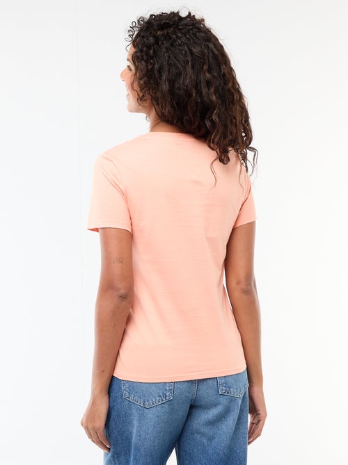 T-shirt da donna in cotone a girocollo e maniche corte - Kiabi