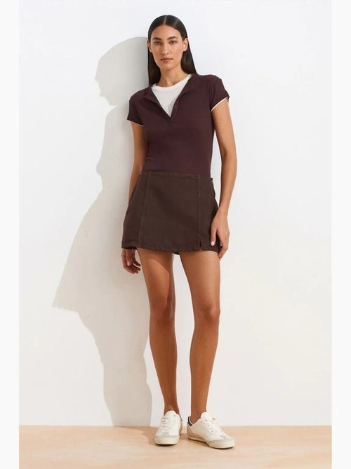 T-shirt da donna in cotone con scollo a v e bottoni dilvin - Kiabi T-shirt da donna in cotone con scollo a v e bottoni dilvin - Kiabi
