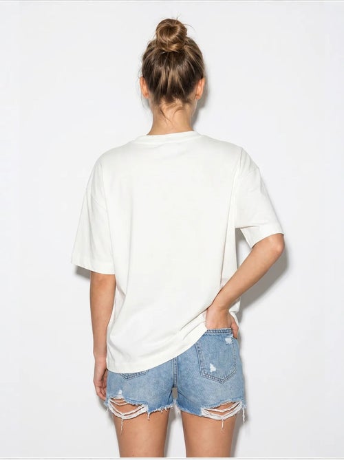 T-shirt da donna in cotone ed elastan lucci - Kiabi T-shirt da donna in cotone ed elastan lucci - Kiabi