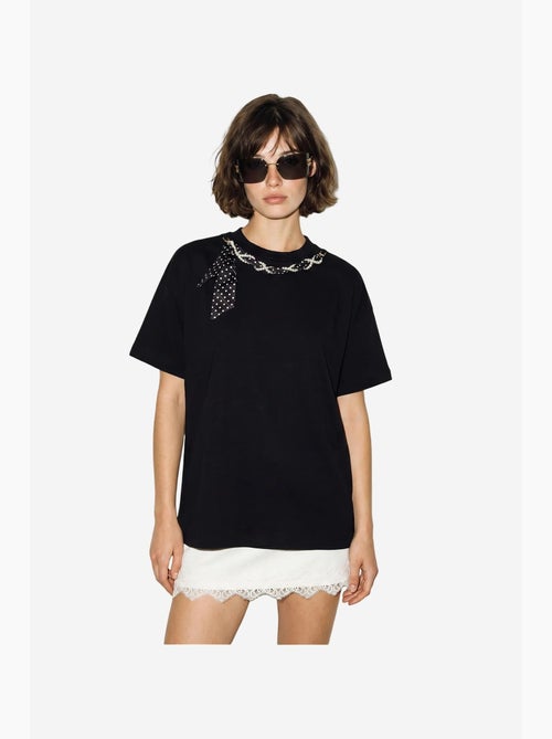 T-shirt da donna in cotone ed elastan lucci - Kiabi T-shirt da donna in cotone ed elastan lucci - Kiabi