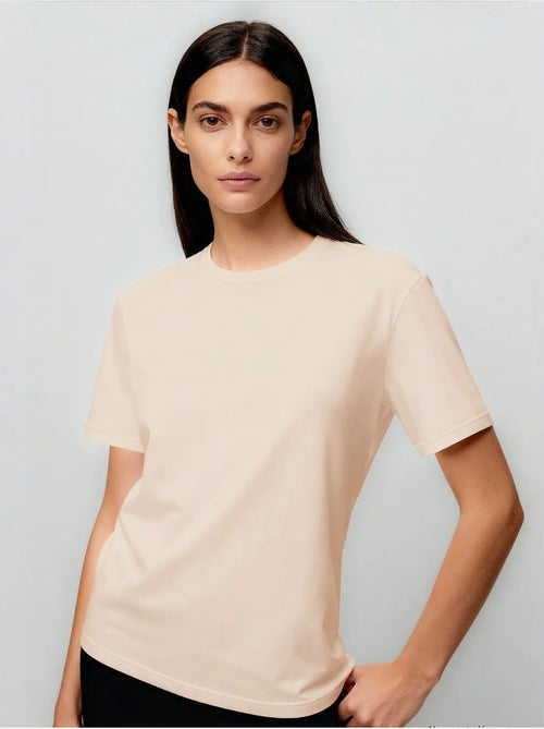 T-shirt da donna in cotone ed elastan tommy - Kiabi