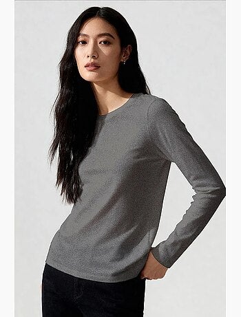 T-shirt da donna in cotone ed elastan tommy