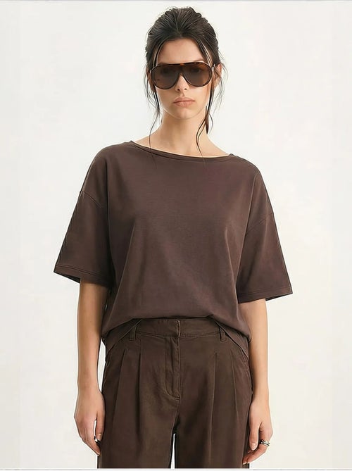 T-shirt da donna in cotone lucci - Kiabi T-shirt da donna in cotone lucci - Kiabi