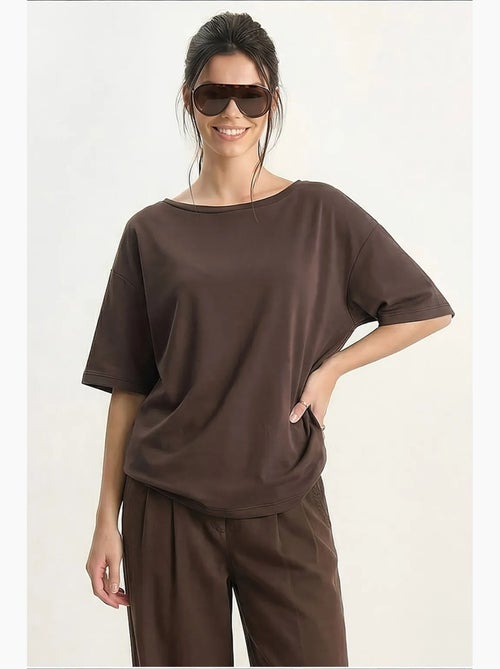 T-shirt da donna in cotone lucci - Kiabi T-shirt da donna in cotone lucci - Kiabi