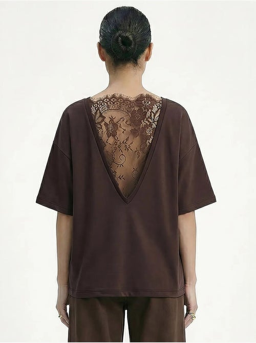T-shirt da donna in cotone lucci - Kiabi T-shirt da donna in cotone lucci - Kiabi