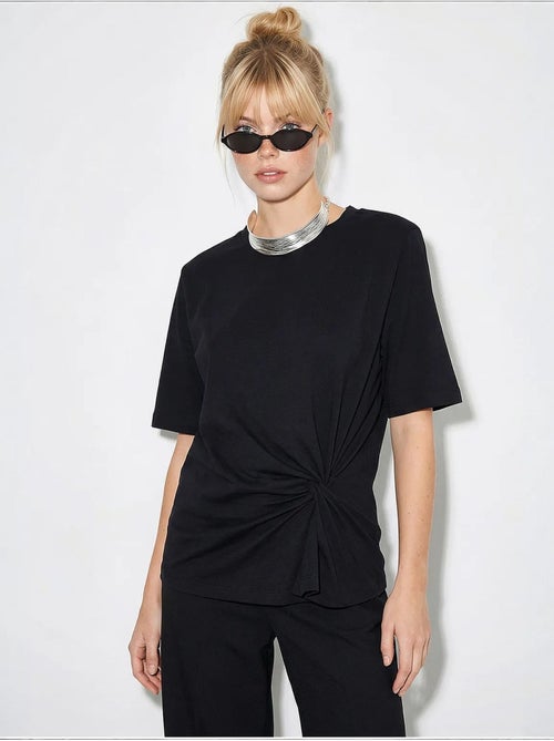 T-shirt da donna in cotone lucci - Kiabi