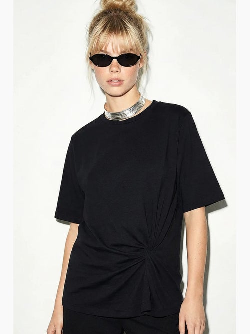 T-shirt da donna in cotone lucci - Kiabi