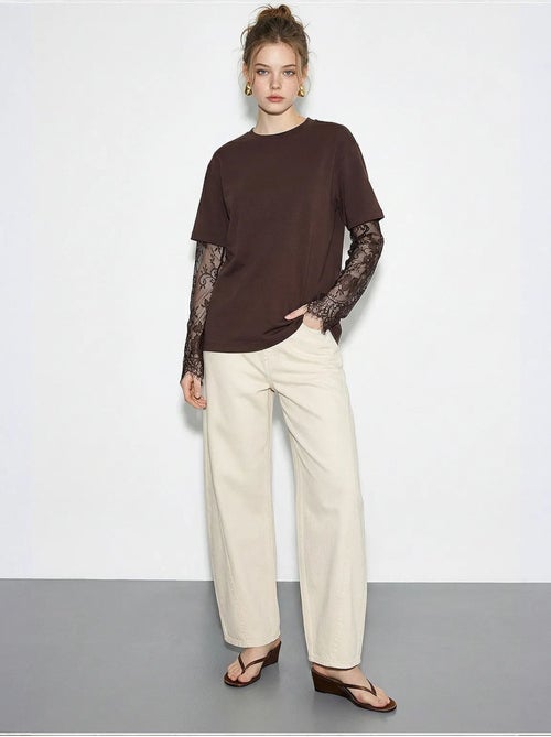 T-shirt da donna in cotone-poliestere lucci - Kiabi T-shirt da donna in cotone-poliestere lucci - Kiabi