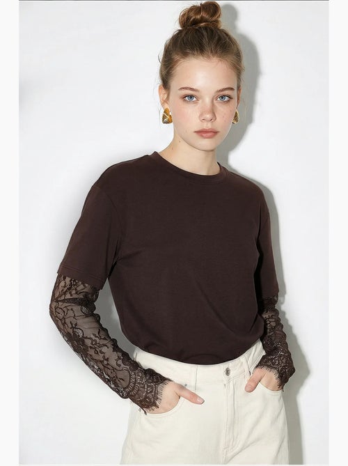 T-shirt da donna in cotone-poliestere lucci - Kiabi T-shirt da donna in cotone-poliestere lucci - Kiabi