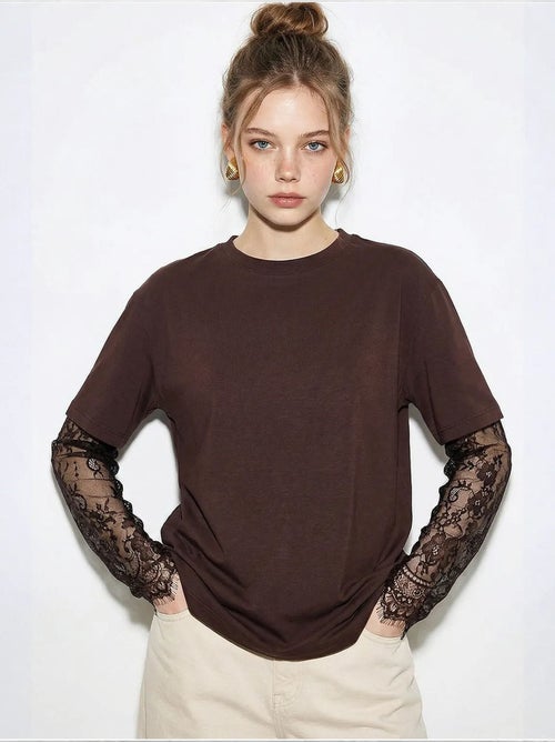 T-shirt da donna in cotone-poliestere lucci - Kiabi T-shirt da donna in cotone-poliestere lucci - Kiabi