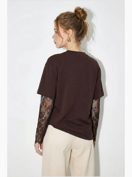 T-shirt da donna in cotone-poliestere lucci - Kiabi T-shirt da donna in cotone-poliestere lucci - Kiabi