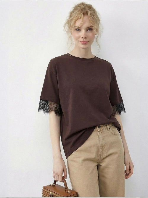 T-shirt da donna in cotone-poliestere lucci - Kiabi