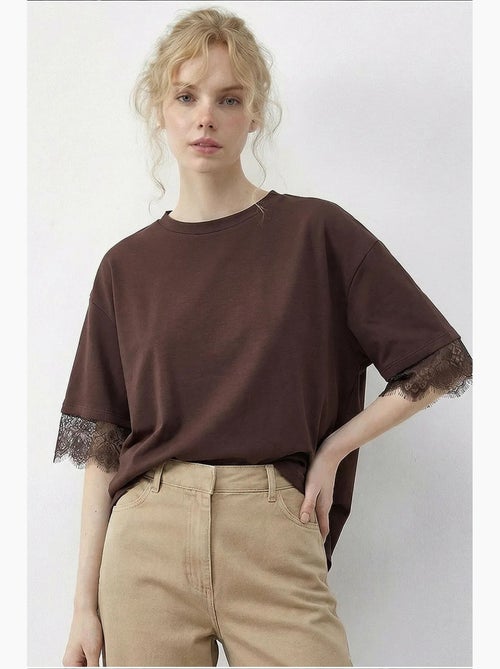 T-shirt da donna in cotone-poliestere lucci - Kiabi