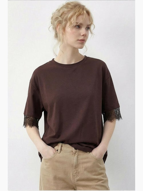 T-shirt da donna in cotone-poliestere lucci - Kiabi