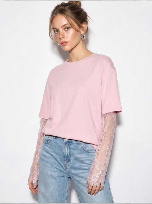 T-shirt da donna in cotone-poliestere lucci - Kiabi
