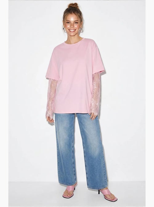 T-shirt da donna in cotone-poliestere lucci - Kiabi