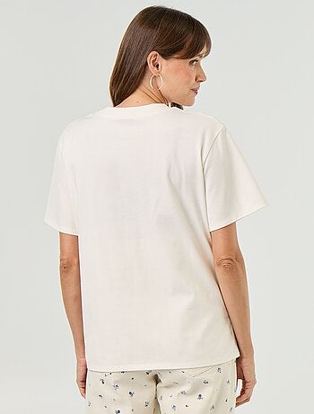 T-shirt da donna in jersey di cotone a maniche corte