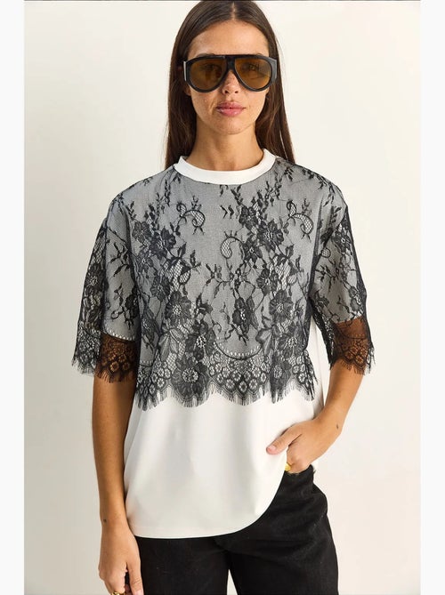 T-shirt da donna in misto viscosa lucci - Kiabi T-shirt da donna in misto viscosa lucci - Kiabi