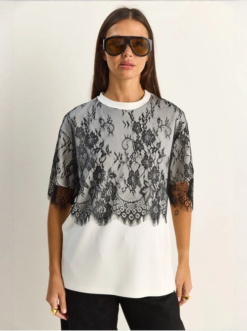 T-shirt da donna in misto viscosa lucci - Kiabi T-shirt da donna in misto viscosa lucci - Kiabi