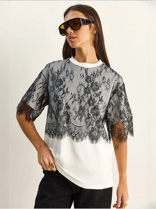 T-shirt da donna in misto viscosa lucci - Kiabi T-shirt da donna in misto viscosa lucci - Kiabi
