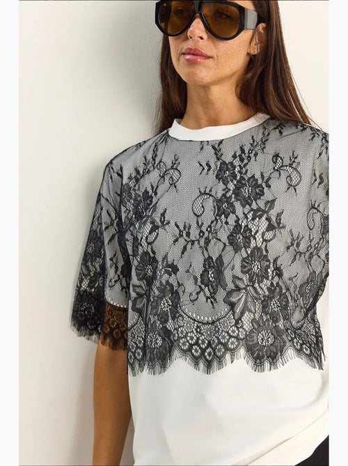 T-shirt da donna in misto viscosa lucci - Kiabi T-shirt da donna in misto viscosa lucci - Kiabi